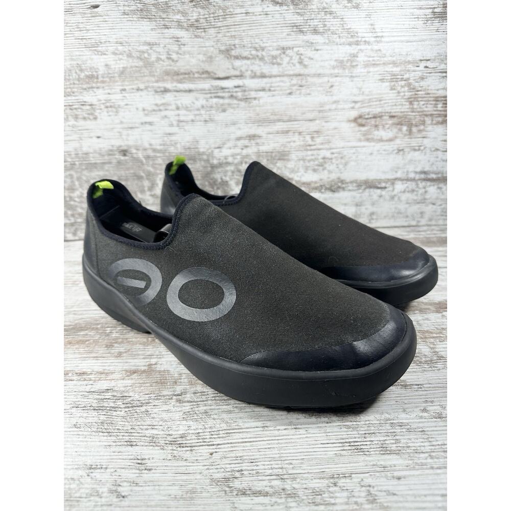 Men's OOFOS OOmg Eezee Low Black Slip On Recovery Sneakers Sz 12.5 Athletic